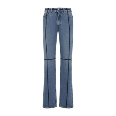 MM6 MAISON MARGIELA MID BLUE COTTON JEANS