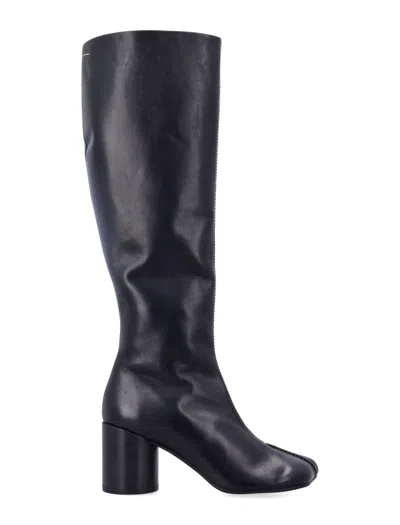 Mm6 Maison Margiela Mid Bootie In Black