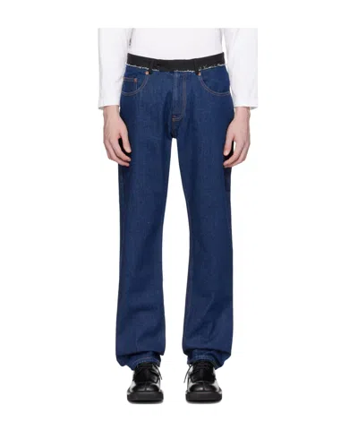 Mm6 Maison Margiela Mid-rise Straight-leg Jeans In Blue