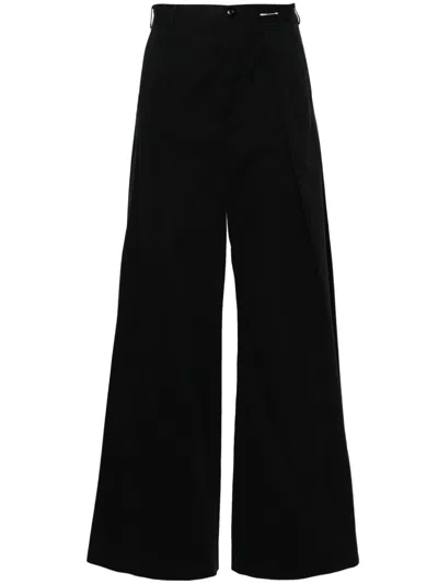 MM6 MAISON MARGIELA MID-RISE WIDE-LEG TROUSERS