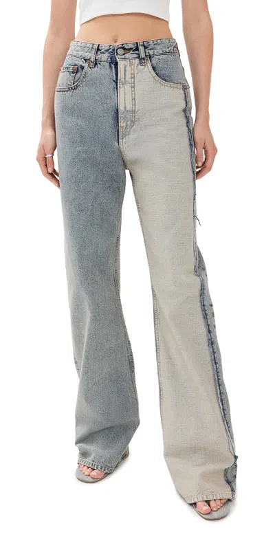 Mm6 Maison Margiela Mid-weight Blue Denim Jeans Light Blue