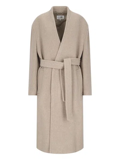 MM6 MAISON MARGIELA MIDI BELTED COAT