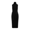 Mm6 Maison Margiela Mm6 By Maison Margiela Black Wool Midi Dress In Black