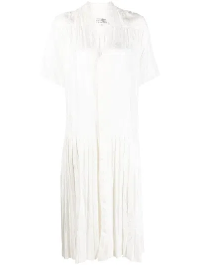Mm6 Maison Margiela Midi Dress Clothing In White