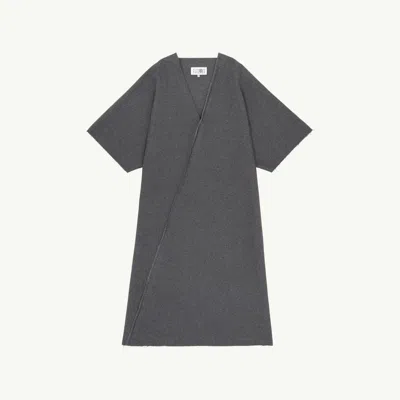 Mm6 Maison Margiela Midi Dress In Gray