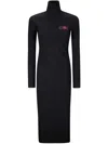 Mm6 Maison Margiela Mm6 By Maison Margiela Long Maxi Dress With Collar In Black