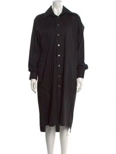 Pre-owned Mm6 Maison Margiela Midi Length Dress In Black