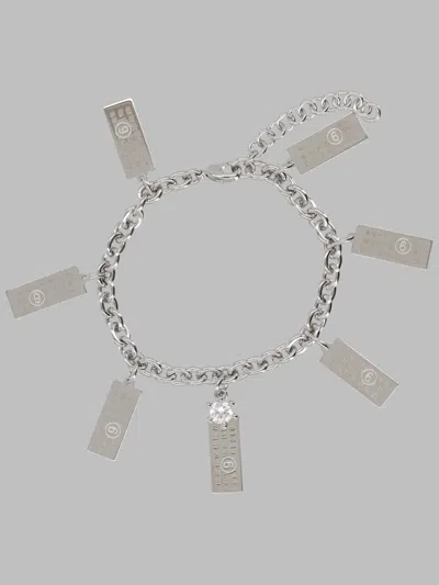 Mm6 Maison Margiela Mini Brass Bracelet For Men In Metallic
