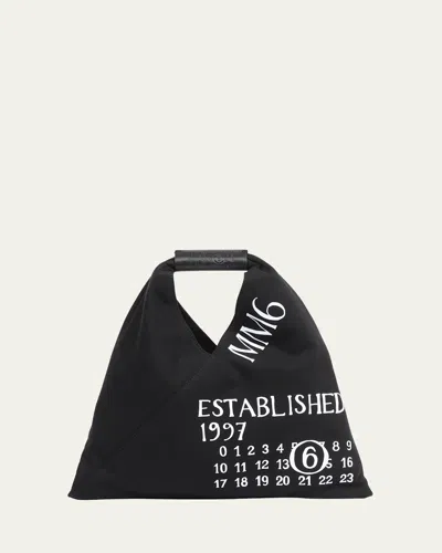 MM6 MAISON MARGIELA MINI CLASSIC JAPANESE ESTABLISHED-PRINT TOP-HANDLE BAG