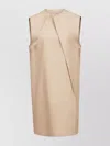 Mm6 Maison Margiela Dress With Cap Sleeves And Pleats