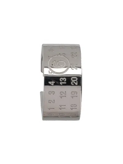 Mm6 Maison Margiela Mini Earrings - Modern Elegance For Women In Metallic