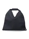Mm6 Maison Margiela Japanese Bag In Grained Leather In Black