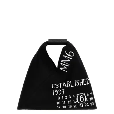 Mm6 Maison Margiela Mini Japanese Handbag In Black