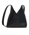 Mm6 Maison Margiela Black Triangle 6 Shoulder Bag In Black