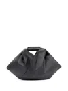 Mm6 Maison Margiela Japanese Mini Leather Handbag In Black