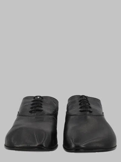 Mm6 Maison Margiela Lace Up Brogues Square Toe Smooth Finish In Black
