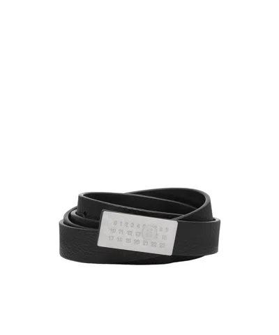 Mm6 Maison Margiela Mini Numeric Belt In Black