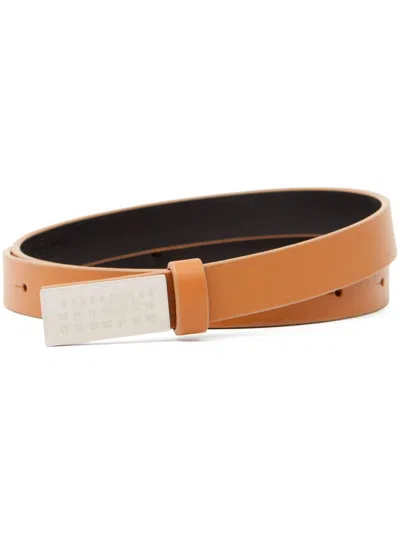 Mm6 Maison Margiela Mini Numeric Belt In Brown