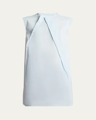 Mm6 Maison Margiela Mini Shirting Dress In Light/blue