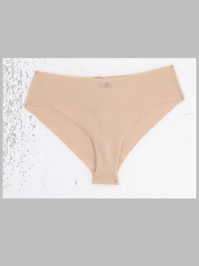 Mm6 Maison Margiela Mini Slip Brazilian Underwear For Women In Nude