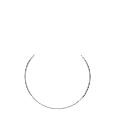 Mm6 Maison Margiela Minimal Choker In Metallic