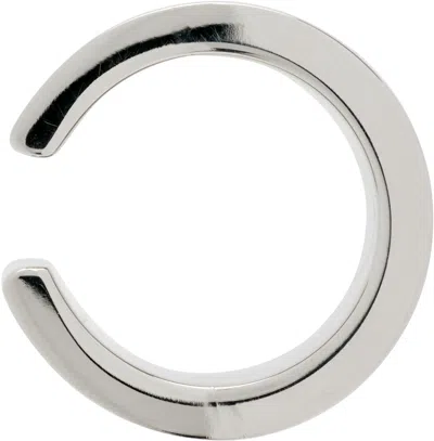 Mm6 Maison Margiela Minimal Ear Cuff In Metallic