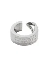 Mm6 Maison Margiela Minimal Logo 3mm Ring In Silver