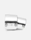 Mm6 Maison Margiela Minimal Logo 4mm Ring In Silver