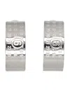 Mm6 Maison Margiela Mm6 By Maison Margiela Numeric Minimal Signature Hoop Earrings In Silver