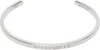 Mm6 Maison Margiela Minimal Logo Bracelet In Metallic