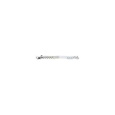 Mm6 Maison Margiela Minimal Logo Id Tag Bracelet