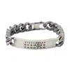 Mm6 Maison Margiela Silver Chain Bracelet In Metallic
