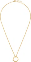 Mm6 Maison Margiela Minimal Logo Pendant Ring Necklace