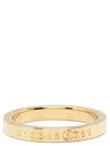 Mm6 Maison Margiela Numeric Minimal Polished-finish Ring In Gold
