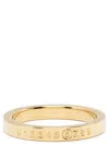 Mm6 Maison Margiela Numeric Minimal Polished-finish Ring In Gold
