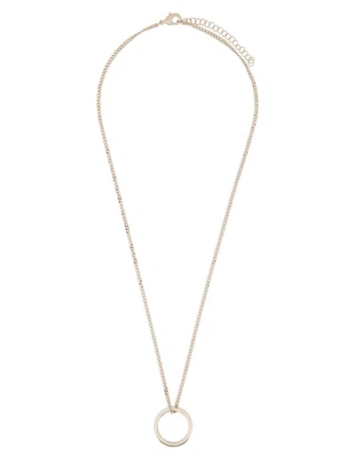 Mm6 Maison Margiela Minimal Logo Ring Necklace
