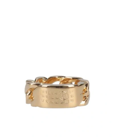 Mm6 Maison Margiela "minimal" Ring In Gold