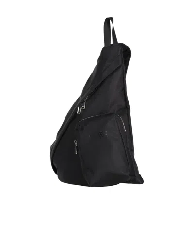 Mm6 Maison Margiela Minimalist Large Casual Backpack In Black