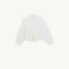 Mm6 Maison Margiela Mirrored Cotton Poplin Shirt In White