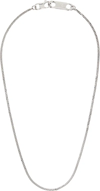 Mm6 Maison Margiela Mixed Chain Necklace In Gray