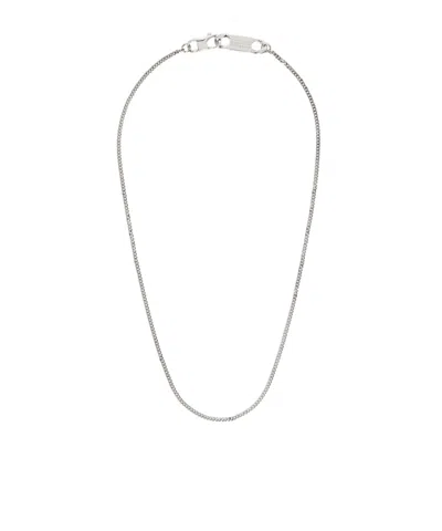 Mm6 Maison Margiela Mixed Chain Necklace In Silver