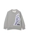 Mm6 Maison Margiela Mm Ok Crewneck Sweatshirt In Grey