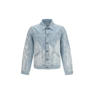Mm6 Maison Margiela Jacket Men Color Gnawed Blue