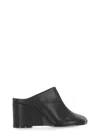 Mm6 Maison Margiela Womens Mm6 Anatomic Slipper Leather Wedge Heel