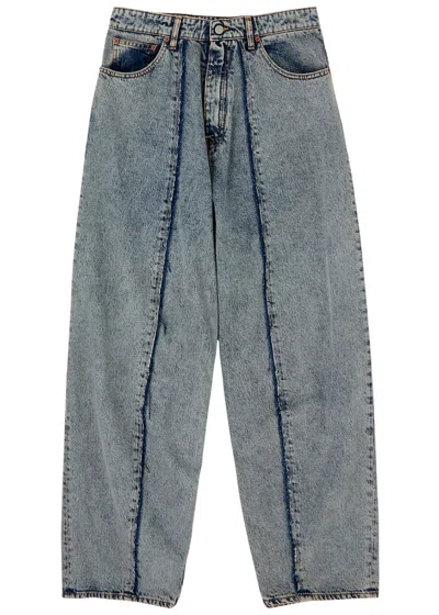 Mm6 Maison Margiela Mm6 By Maison Margiela Barrel-leg Jeans In Blue