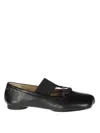 Mm6 Maison Margiela Mm6 By Maison Margiela Black Ballet Flats With Elastic Band In Black