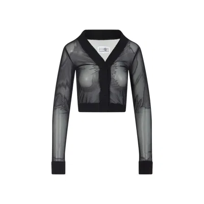 Mm6 Maison Margiela Mm6 By Maison Margiela Black Long Sleeves Top