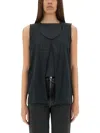 Mm6 Maison Margiela Mm6 By Maison Margiela Black Regular Fit Vest In Black