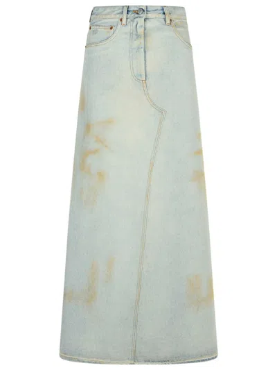 Mm6 Maison Margiela Mm6 By Maison Margiela Blue Denim Skirt