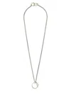 Mm6 Maison Margiela Mm6 By Maison Margiela Brass Necklace With Ring Pendant